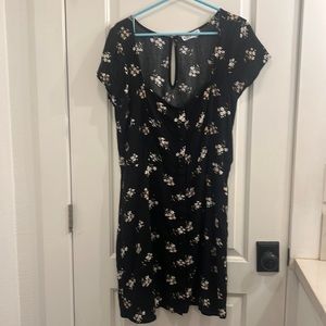HOLLISTER mini fit and flare floral dress